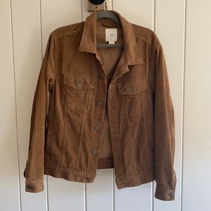 H&M men’s brown corduroy jacket